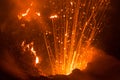 Eruption of Volcano Yasur, Vanuatu Royalty Free Stock Photo