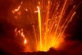 Eruption of Volcano Yasur, Vanuatu Royalty Free Stock Photo