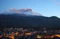 Eruption of vulcano Etna Royalty Free Stock Photo