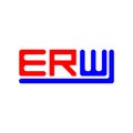 ERW letter logo creative design with vector graphic, ERW Royalty Free Stock Photo