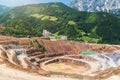 Erzberg iron mine in Styria in Austria. Royalty Free Stock Photo