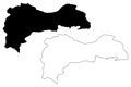 Erzincan map vector