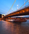 Erzsebet Bridge Royalty Free Stock Photo