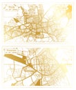 Erzurum and Elazig Turkey City Map Set