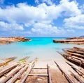 Es Calo de San Agusti port in Formentera island Royalty Free Stock Photo