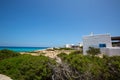 Es calo de san Agustin Beach white houses in Formentera Royalty Free Stock Photo