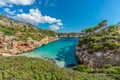 Es calo des Moro beautiful beach. Clasified as one of the best beaches in the world. Mallorca, Spain Royalty Free Stock Photo
