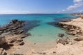 Es Calo des Mort beach, Formentera, Spain Royalty Free Stock Photo