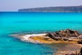 Es calo Escalo de san Agustin Beach in Formentera Royalty Free Stock Photo
