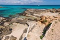 Es Calo port in Formentera island Royalty Free Stock Photo