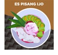 ES PISANG IJO INDONESIAN TRADITIONAL DRINKS AND FOOD FROM MAKASSAR INDONESIA