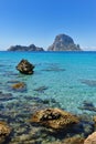 Es Vedra Cala d'Hort Ibiza Spain Royalty Free Stock Photo