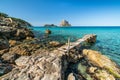 Es Vedra from cala DÃÂ´hort beach, Ibiza island. Spain. Royalty Free Stock Photo