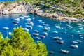 Es vedra island of Ibiza Cala d Hort in Balearic islands Royalty Free Stock Photo