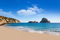 Es vedra island of Ibiza view from Cala d Hort Royalty Free Stock Photo