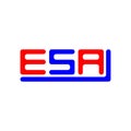 ESA letter logo creative design with vector graphic, ESA