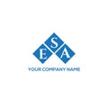 ESA letter logo design on white background. ESA creative initials letter logo concept. ESA letter design