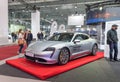 eSALON, clean mobility trade faire is underway in Prague. Captured Porsche Taycan Turbo