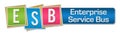 ESB - Enterprise Service Bus Colorful Squares Stripe Horizontal