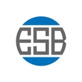 ESB letter logo design on white background. ESB creative initials circle logo concept. ESB letter design Royalty Free Stock Photo