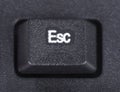 ESC button on keyboard of computer Royalty Free Stock Photo