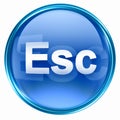 Esc icon blue Royalty Free Stock Photo