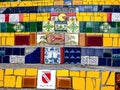 Escadaria Selaron stairway, famous public steps in Santa Teresa district of Rio de Janeiro Royalty Free Stock Photo