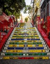 Escadaria Selaron - stairway in Lapa district in Rio de Janeiro, Brazil Royalty Free Stock Photo