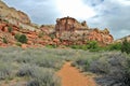 Escalante National Monument Southwest Desert Landscape at Calf Creek Trail, Utah, USA Royalty Free Stock Photo