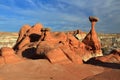 Escalante National Monument with Toadstool Hoodoos in Evening Light, Southwest Desert Landscape, Utah Royalty Free Stock Photo