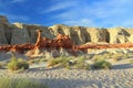 Escalante National Monument, Toadstool Hoodoos in Evening Light, Southwest Desert, Utah, USA Royalty Free Stock Photo