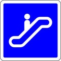 Escalator available sign