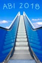 Escalator sky abi abitur 2018 german Royalty Free Stock Photo