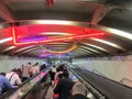 Escalator crowd at Journal Square PATH STATION Jersey City Royalty Free Stock Photo