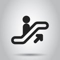 Escalator elevator icon. Vector illustration. Business concept e