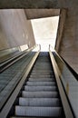 Escalator going up. Royalty Free Stock Photo