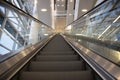 Escalator going upwards in Business Convention Centre Royalty Free Stock Photo
