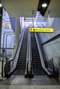 Escalator at Heathrow airport