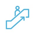Escalator icon flat vector logo design trendy Royalty Free Stock Photo