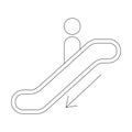 escalator icon vector