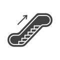 Escalator icon vector image.