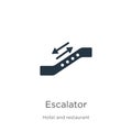 Escalator icon vector. Trendy flat escalator icon from accommodation collection isolated on white background. Vector illustration Royalty Free Stock Photo