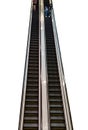 an escalator isolated