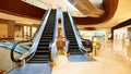 Escalator in shopping mall Royalty Free Stock Photo