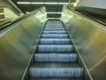 Escalator in modern office center Royalty Free Stock Photo