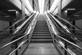 Escalator at MRT station - Mass Rapid Transit in Malaysia.