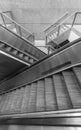 Escalator and stairway in modern architecture