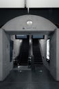 Escalator and a stairway of the railway station of Gent-Sint-Pieters