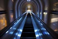 Escalator taken at the Umeda Sky Building Royalty Free Stock Photo