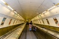 Escalator to Prague metro station Royalty Free Stock Photo